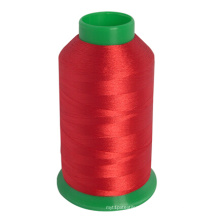 Linha 100% do bordado da cor da fibra de poliéster feita em China